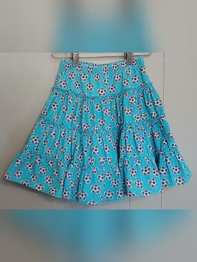 Hanna Andersson Girls 120 Floral Corduroy Skirt